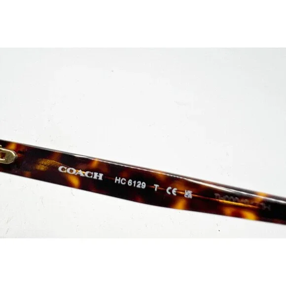 Coach HC6129 5446 Eyeglasses Black Tortoise Square Frames 54-16-140 Womens - Picture 6 of 8